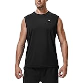 Roadbox Workout Sleeveless Shirts for Men Athletic Gym Basketball Quick Dry Muscle Tank Tops