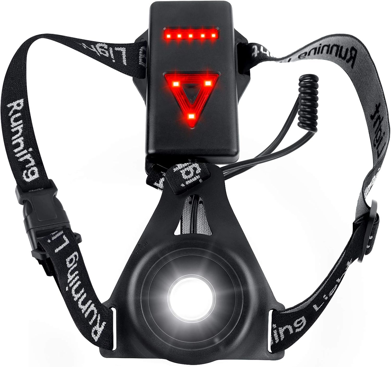 Zenoplige Running Light Lamp, Upgraded USB Rechargeable LED Chest Light