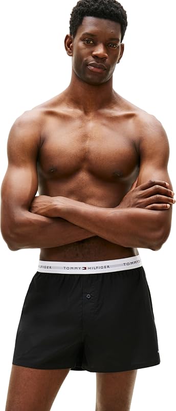 Boxer tissé 2P pour Homme UM0UM03871, Multi (Noir/Argent Antique), M — photo 7 sur 7