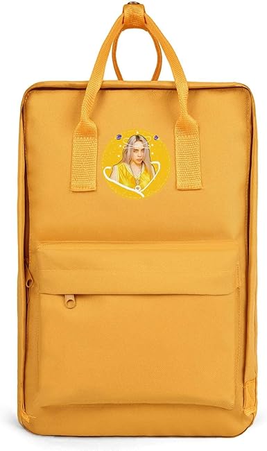 yellow backpack with side pockets