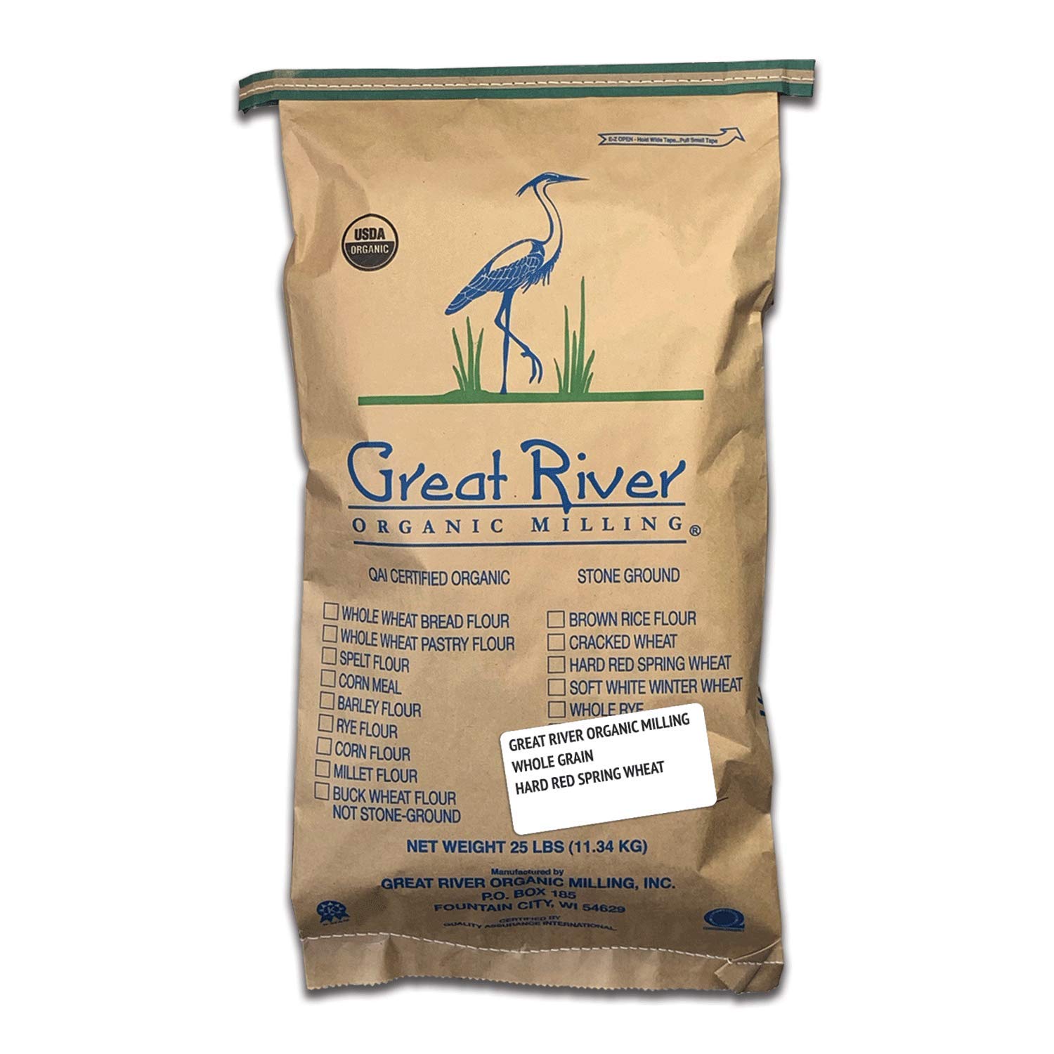 Great River Organic Milling Organic Whole Grains Hard Red Spring Wheat