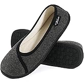 Wishcotton Women's Lightweight Memory Foam Closed - Back Slippers, Comfy Non - Slip House Shoes for Indoor & Outdoor