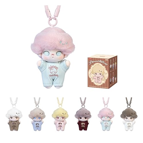 POP MART DIMOO Crush on Coffee Series-Soft-faced Plush Keychain Blind Box, Random Design Action Figures Collectible Toys Home Decorations, Single Box