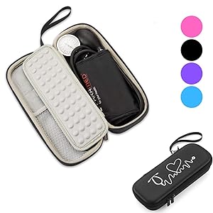 Caseling Hard Stethoscope Case Compatible with 3M Classic III, Lightweight II S.E, Cardiology IV Diagnostic, Includes ID Slot and Mesh Pocket for Nurse Accessories (Black - Pu Leather)