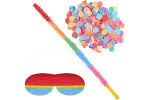 LCOOR 32inch Pinata Sticks, Pinata Sticks with Blindfold and Confetti (32inch)