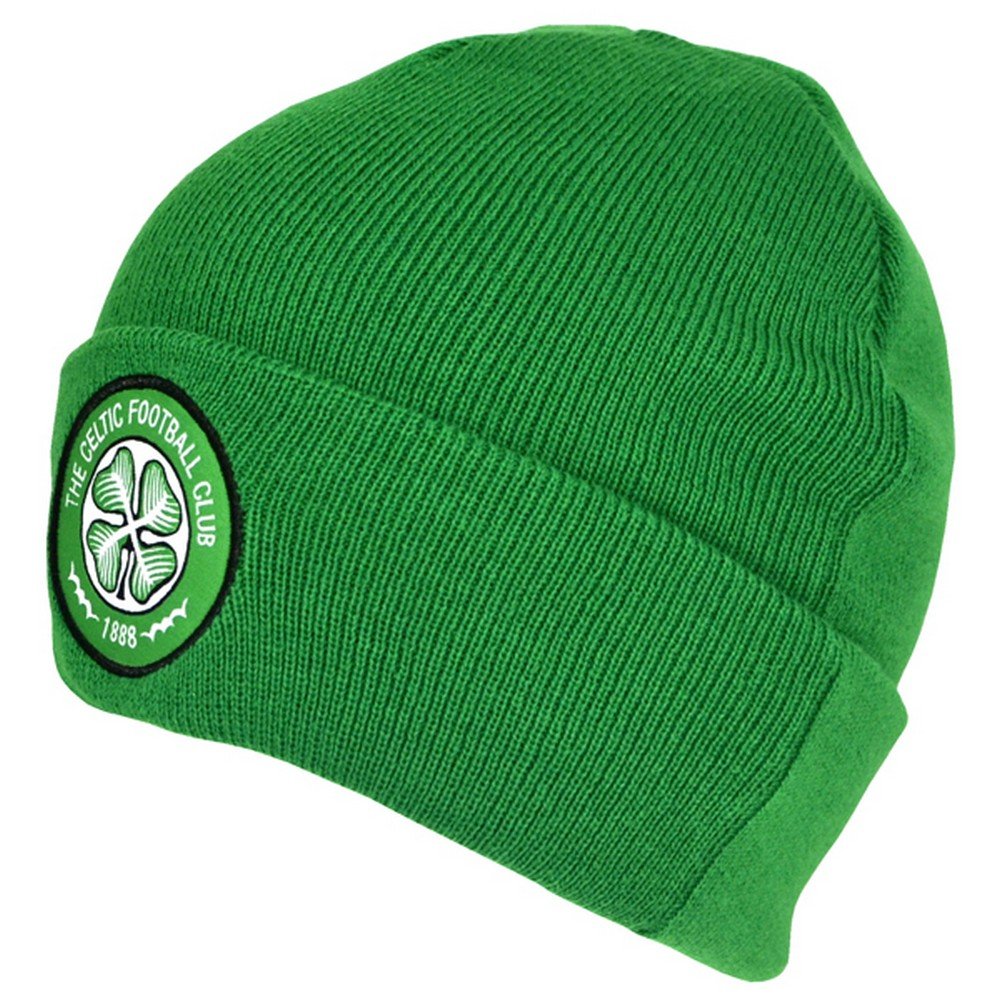 Celtic Cuff Knitted Hat - Green