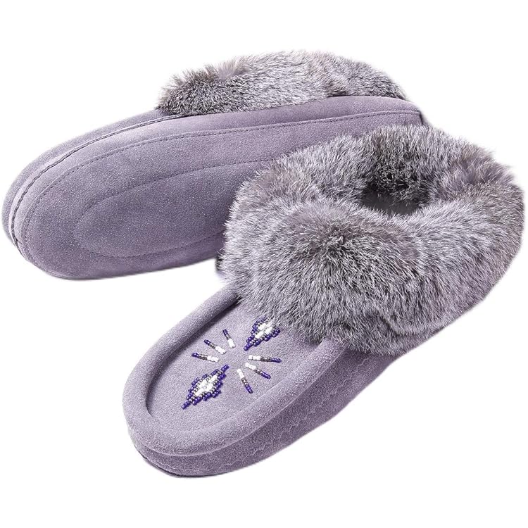 BIRKENSTOCK ZURICH CHAUSSONS EN DAIM ET FOURRURE MINK