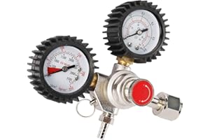 YaeBrew Dual Gauge CO2 Regulator for Draft Beer Homebrew Kegerator CGA320