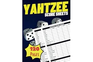 Yahtzee Score Sheets: 8.5 X 11 Large Print Yahtzee Score Book, (120 Pages Yahtzee Score Book)
