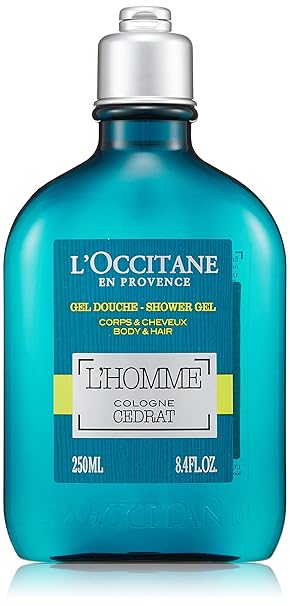 L Occitane L Homme Cologne Cedrat Shower Gel Body And Hair 250ml