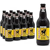 Sprecher Cream Soda in 16 fl oz Glass Bottles (12 Pack), Fire-Brewed Craft Soda with Real Honey, Gourmet Handcrafted Soft Drink