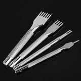 Cikonielf Leather Prong Chisel Set Stainless Steel 1 2 4 6 Prong Hole Punch view 6