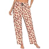 FeHuew Womens Pajama Pants - Casual Women's Sleepwear Lounge PJ Bottoms with Drawstring and Pockets
