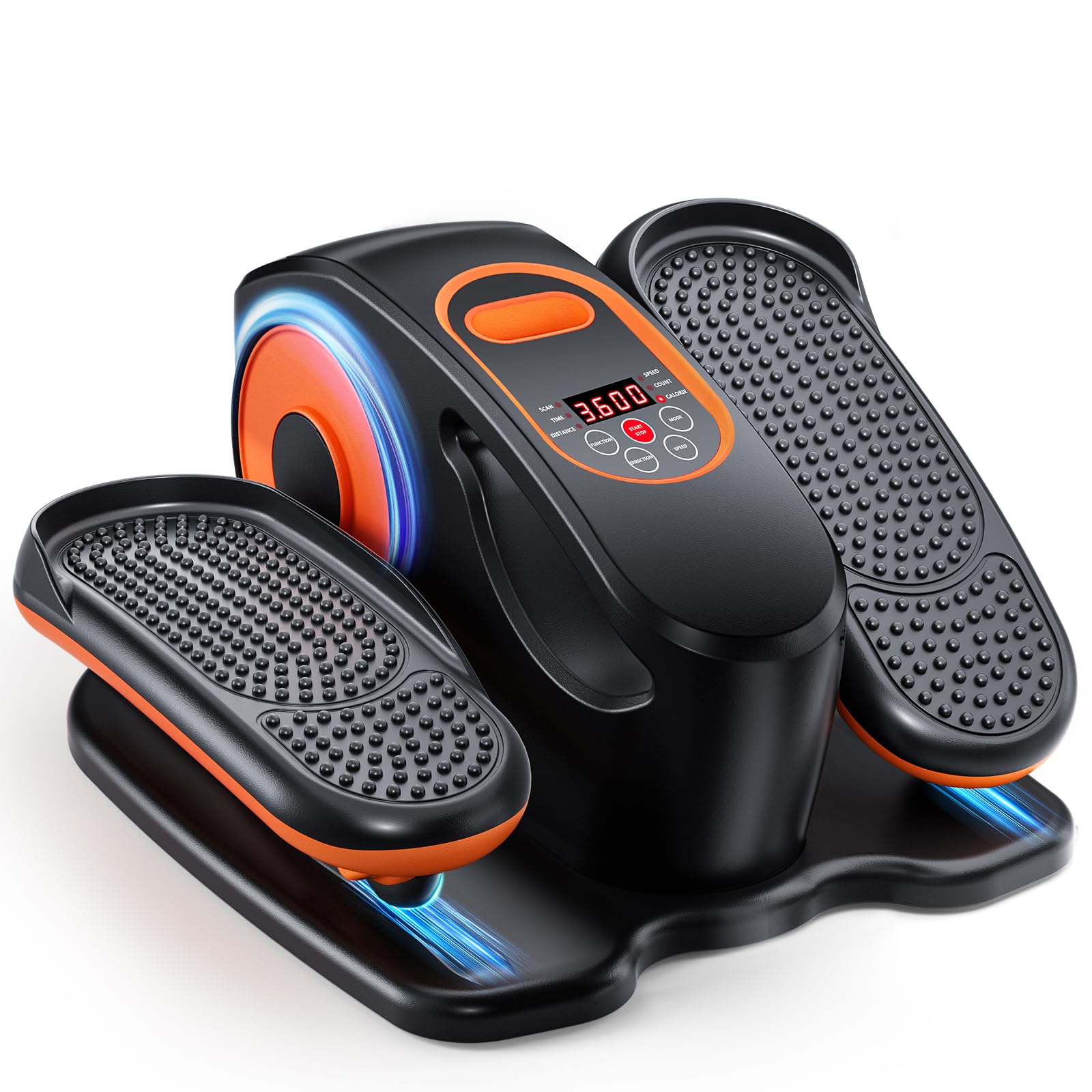 Photo 1 of **MISSING POWER PLUG AND REMOTE**Under Desk Elliptical Exercise Machine, Ellipse Leg Exerciser as Seen on TV with Remote, 15 Adjustable Speed, Portable Leg Exerciser While Sitting for Seniors, Quiet Elliptical Machine for Home Office