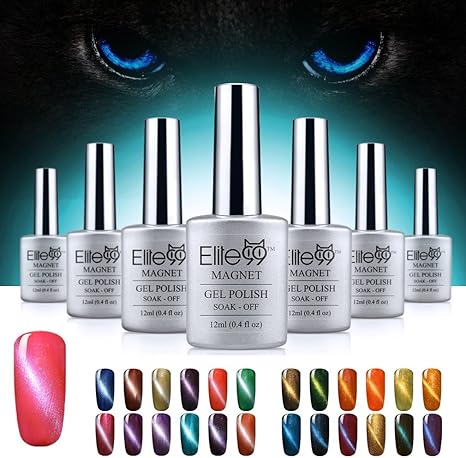 Amazon ジェルネイル カラージェル 磁石で模様が作れる 猫目みたい 不思議 ポリッシュ ネイルラッカー ネイルカラー ネイルアート簡単に Diy 6本 セット 12セット対応 12ml セット2 エリートナインナイン ジェルネイル 通販