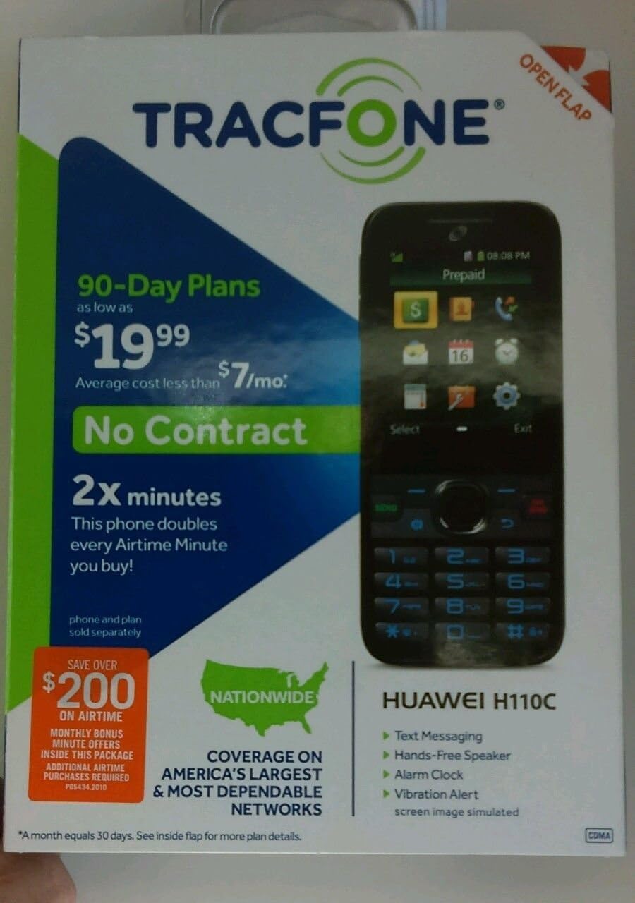 Amazon.com: TracFone Huawei H110C Prepaid Cellular Phone