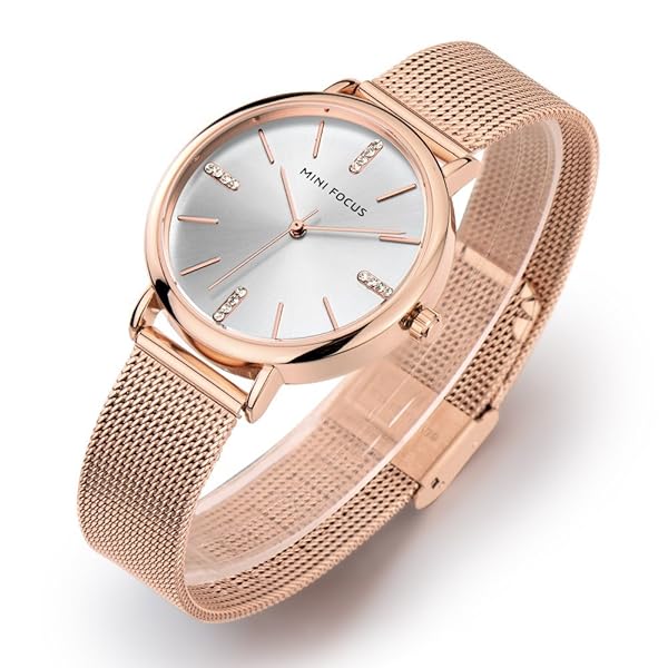 MF MINI FOCUS WOMEN’S CLASSIC DIAL BRACELET WATCH (GOLD/GOLD)