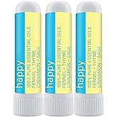 MOXE Happy Nasal Stick | Stress-Free + Calming Relief | Uplift Aromatherapy Essential Oil Blend 100% Pure & Undiluted | for Feelings of Positivity and Gratitude | Nasal Inhaler Made in USA (3 Pack)