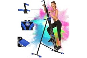 ELIFINE Vertical Climber for Home Gym Upgrade Folding Exercise Stair Stepper for Full Body Climbing Machine Climber Cardio Workout Adjustable Height
