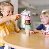 Melissa & Doug Scoop and Stack Ice Cream Cone Wooden Magnetic Set view 6