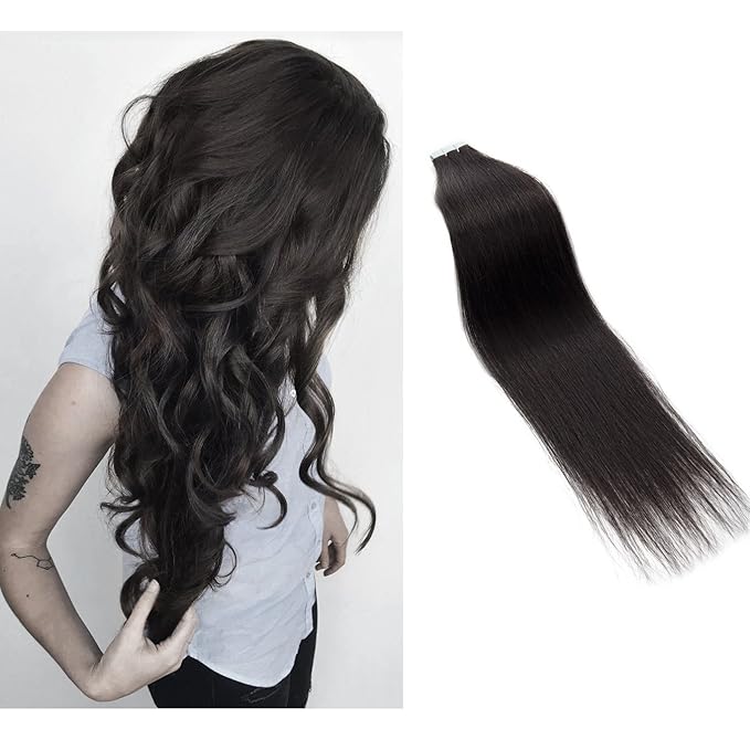 Tape In Human Hair Extensions 16" 18" 20" 22" 24" 20pcs