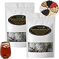 Ginseng And Wolfberry Tea,Ginseng Nine Treasure Tea,Red Date Wolfberry Mulberry Tea Organic Kidney Cleanse Chinese Herbal Red Ginseng Tea For Men Women (2Bag)