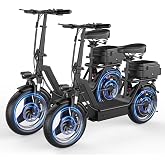 Electric Scooter for Adults with Seat, 1000W Peak Motor, 25 MPH Top Speed, 35 Miles Range, 48V Battery, Dual Suspension, 14" Pneumatic Tires, Foldable E-Scooter with Rear Basket/Box for Commuting
