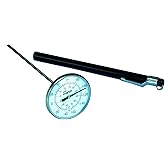 Supco ST08 Stainless Steel Pocket Dial Thermometer, 5" Stem, 1-3/4" Dial, -40 to 160 Degrees F
