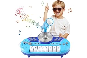 BCY HOHIPI DJ Mixer for Kid,Baby DJ Table with Toddler Piano,Kids DJ Set with MIC and MP3 Function,Musical Toys for Toddlers Birthday Xmas Gift