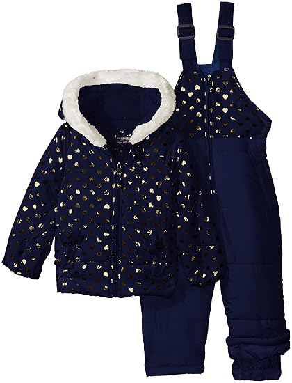 baby girl polo snowsuit