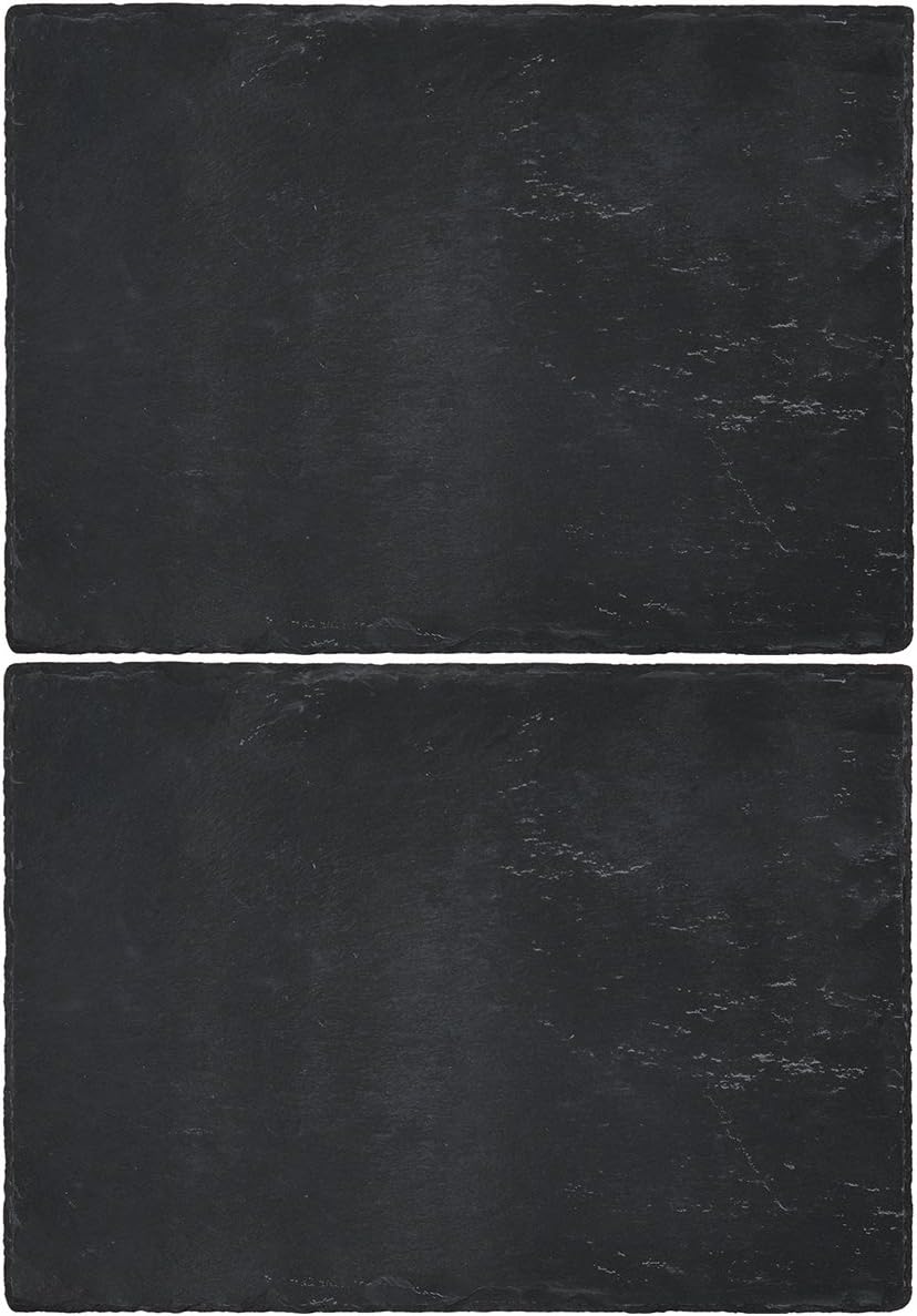Creative Tops 100 Percent Natural Slate Placemats Table Mats, Set of 2, Multi-Colour, 295mm x 210mm x 5mm