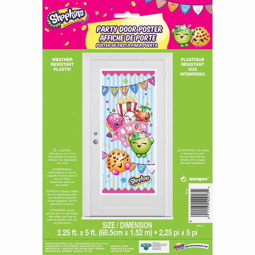 Shopkins Plastic Door Poster - 60
