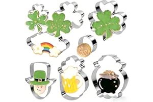 St Patricks Day Shamrock Cookies Cutters Set