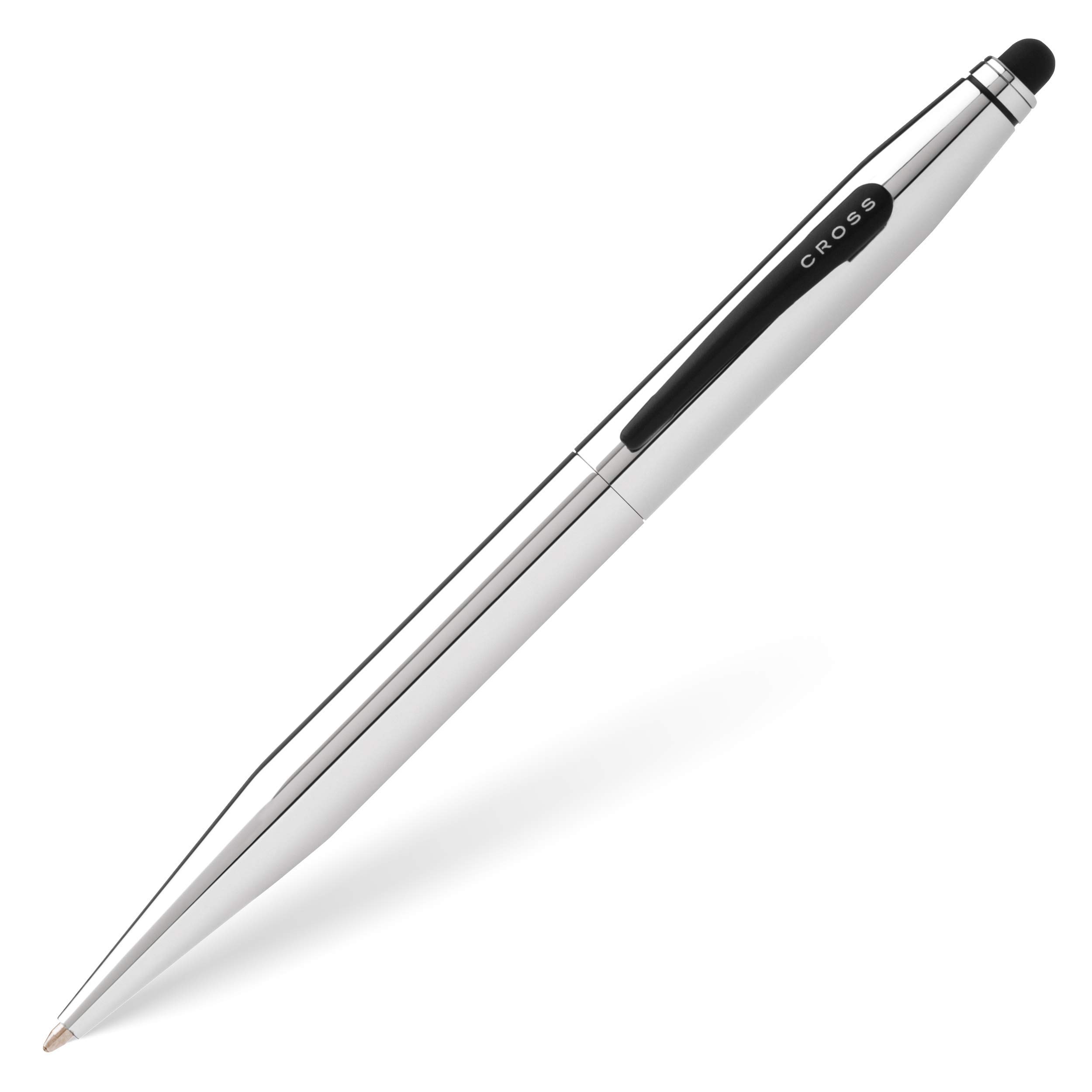 CROSS Tech2 Chrome Ballpoint Pen with Stylus incl. Premium Gift Box / Refillable Medium Ballpen