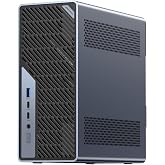 MINISFORUM MS-02 Ultra Workstation Mini PC, Intel Core Ultra 9 285HX (24C/24T, up to 5.5GHz), PCIe 5.0 x16, 32GB RAM 1TB SSD,USB4 v2 80Gbps, Dual 25GbE+10GbE+2.5GbE, Wi-Fi 7, 350W PSU