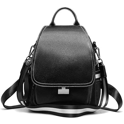 Heshe Women Leather Backpack Fashion Casual Daypack Barbados  display picture 2