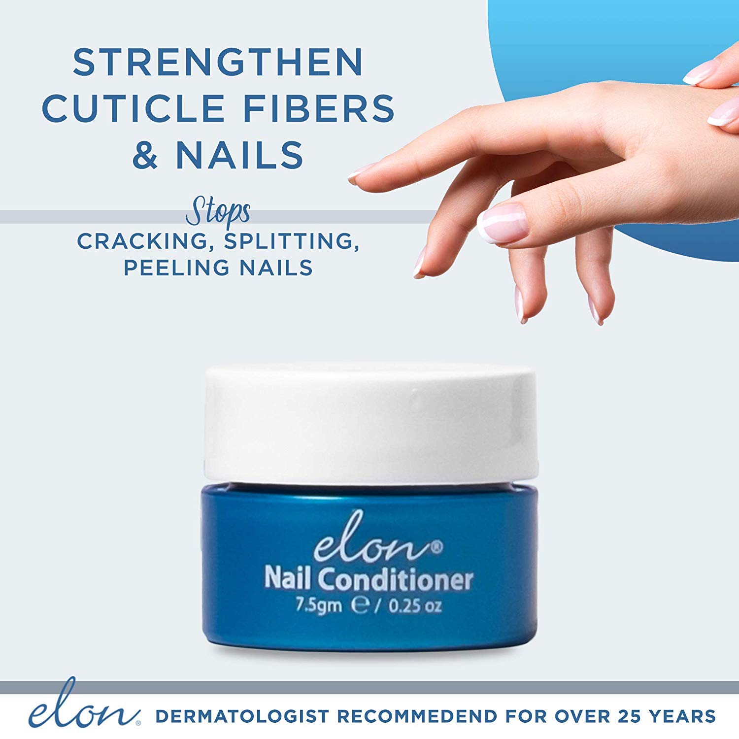 Elon Lanolin - Rich Nail Strengthener 10g Tube + 7.5g Jar | Nail Cuticle Conditioner Cream Repairs, Protects and Strengthens | Recommended by Dermatologists and Podiatrists : Beauty