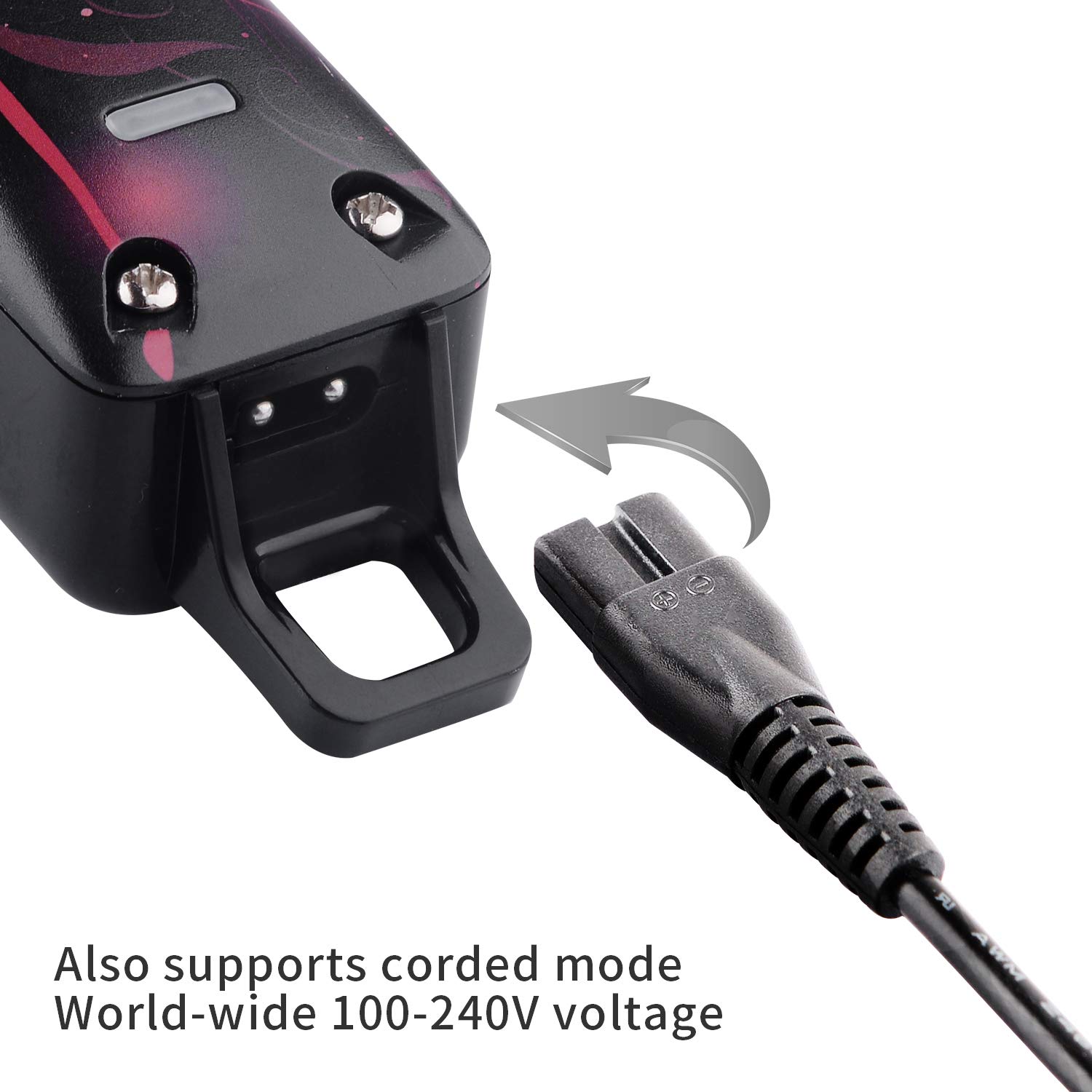 Pro Cordless Rechargeable Hair Clippers for men Kids Baby BESTMOGE Professional Hair Beard trimmers Hair Cutting Kits with Precision Blades Heavy Duty Motor 2000mAh Lithium Battery