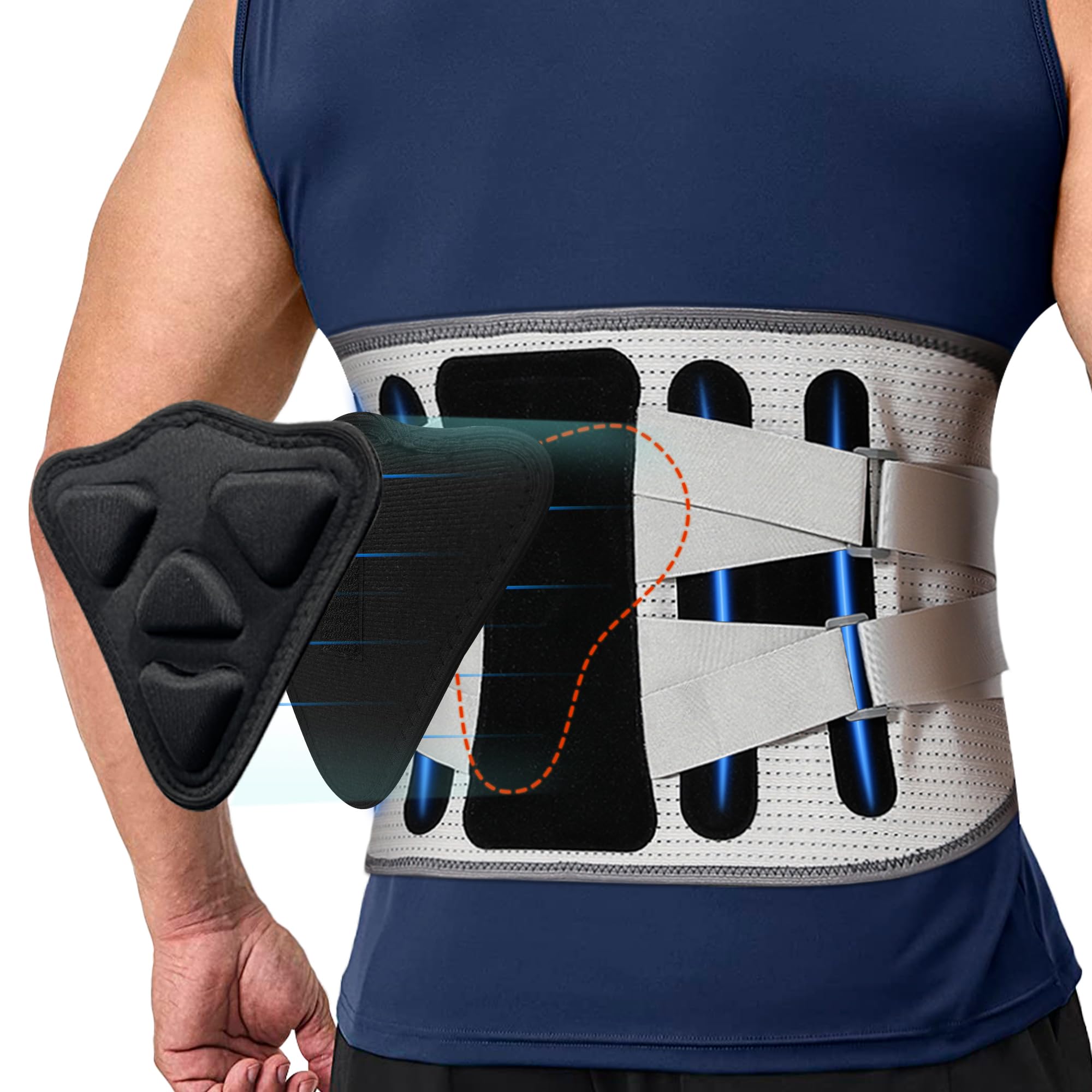 Paskyee Back Brace For En Woen Lower Back Pain Relief With 6 Stays - View #11