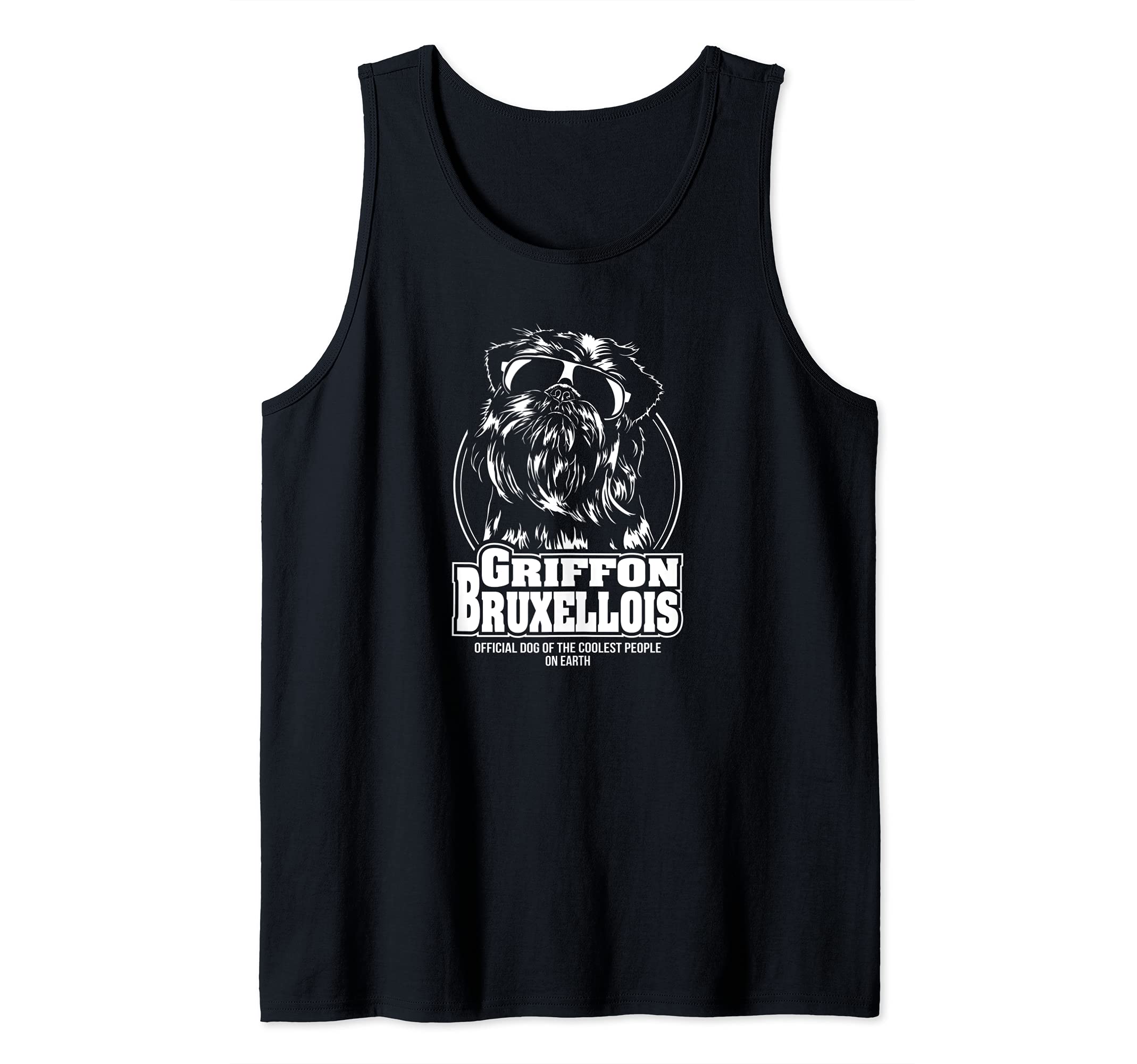 Funny Proud Griffon Bruxellois coolest people dog saying dog Tank Top