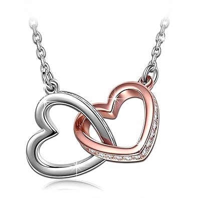Kami Idea Mama Ich Liebe Dich Gravierte Damen Kette Rosegold Plattiert Mit Kristall Von Swarovski Kommt In Geschenkbox Nickelfrei Bestanden Sgs