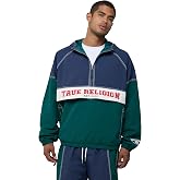 True Religion Men's Big T Nylon Anorak Jacket - 100% Nylon, Color Block, Anorak Style