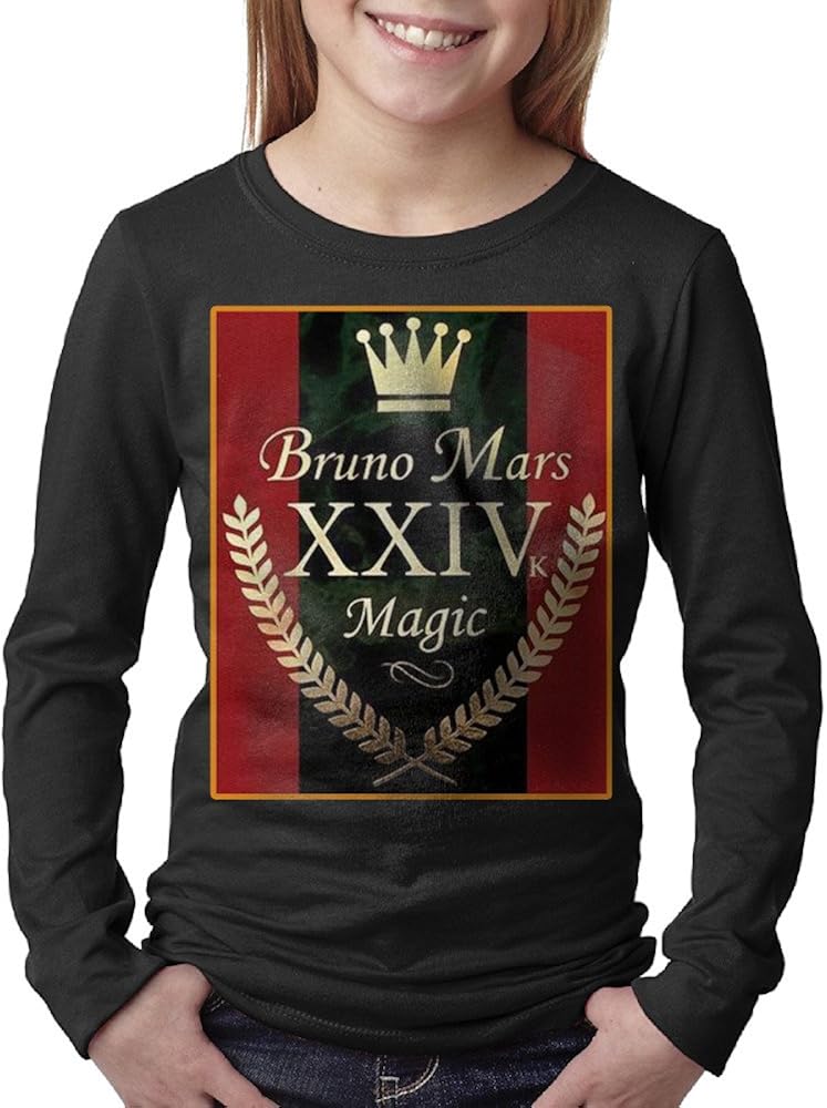Bruno Mars 24K Magic Youth Long Sleeves T Shirt Tshirt