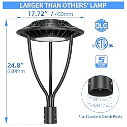 ADUB 100W 80W 60W LED Post Top Light with