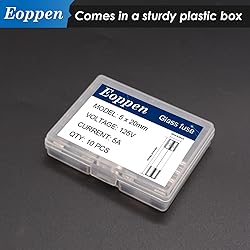 Eoppen 5x20 mm F5AL125V Fast Blow Glass Fuses 5 A