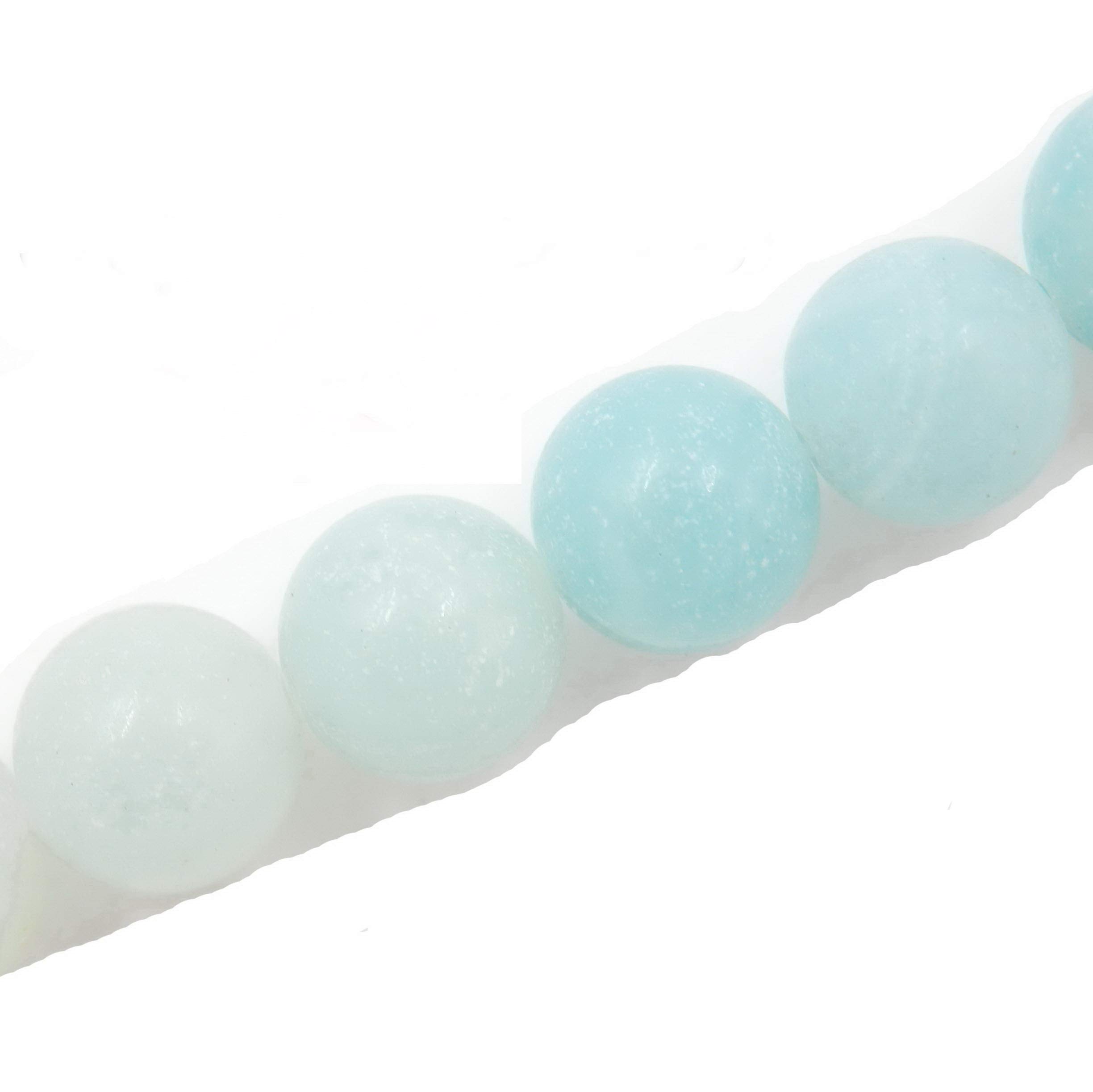 Fukugems Gemstone Beads for Jewelry Making, Sold per Bag 5 Strands Inside (Multi-Color Amazonite, 10mm) — image 1