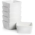 Amazon.com: BTaT- Ramekins, 8 oz, Set of 6, White, Square Shaped ...