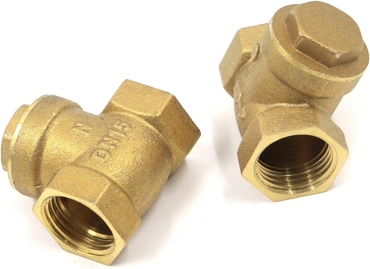 MTMTOOL 1/2 NPT Female Thread NonReturn Swing Check Valve Brass Swing