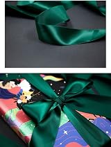 Aisszhao Dark Green Ribbon 22M Polyester Satin - Thick, Double Sided view 5