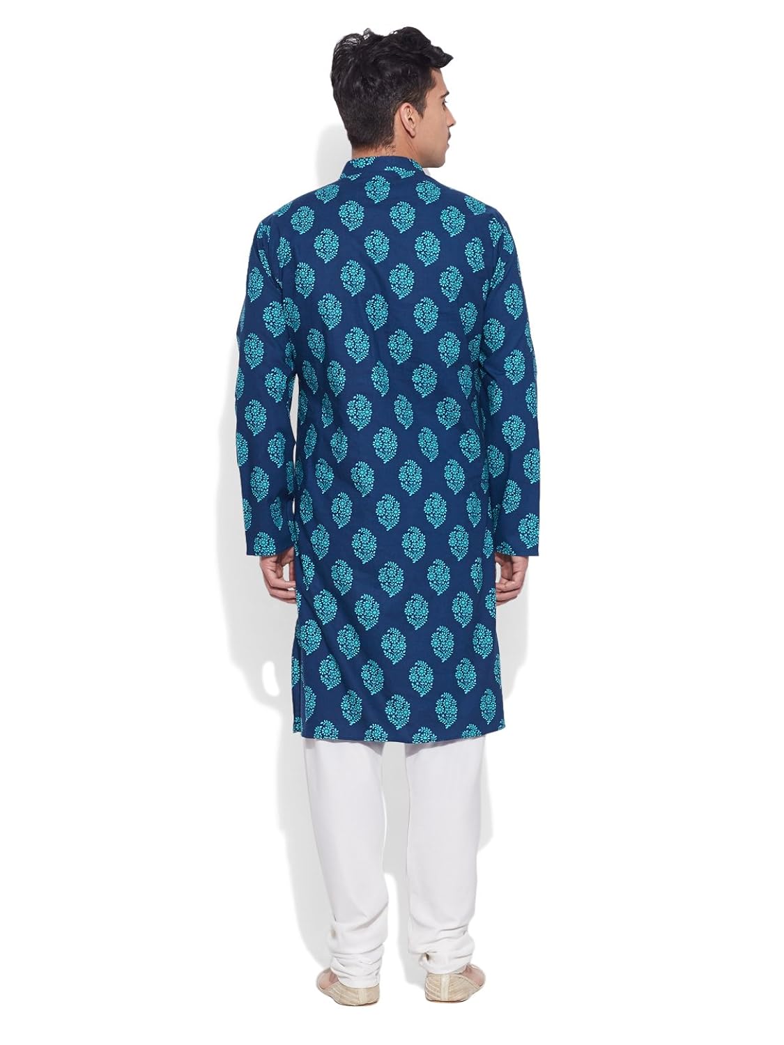 very me floral spray men's cotton long kurta